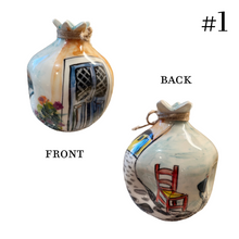Load image into Gallery viewer, Ceramic Pomegranate: Greek Island—only one left (free USA shipping included)
