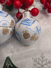 Load image into Gallery viewer, Wooden Ornament: Doodles Καλά Χριστούγεννα(free USA shipping included)

