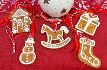Load image into Gallery viewer, Ceramic Gingerbread Ornament: Christmas Gift (free USA shipping included)
