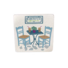 Load image into Gallery viewer, Greek Marble Coaster—Multiple design choices
