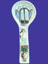 Load image into Gallery viewer, Ceramic Spoon Rest: Greek Island Designs Large
