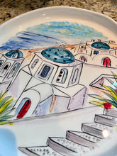 Load image into Gallery viewer, Ceramic 11.5” Round Platter Island Scene—Multiple design choices (free USA shipping included)
