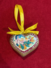 Load image into Gallery viewer, Wooden Painted Heart Ornament Multiple Design Choices—only one of each design
