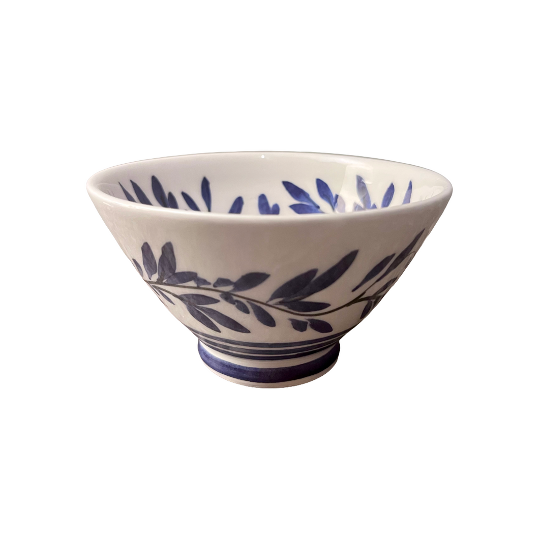 Ceramic Tapered Leaves and Lines Bowl—Multiple choices (free USA shipping included)