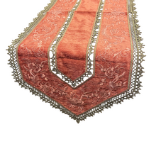 Load image into Gallery viewer, “Sienna&quot; Embroidered Table Runner (free USA shipping included)
