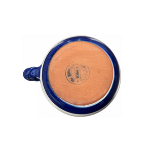Ceramic Blue Floral Mug (free USA shipping included)