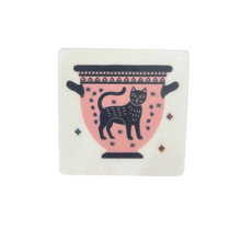 Load image into Gallery viewer, Greek Marble Coaster—Multiple design choices
