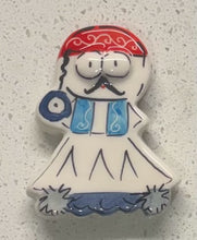Load image into Gallery viewer, Ceramic Glazed Magnet: Evzone
