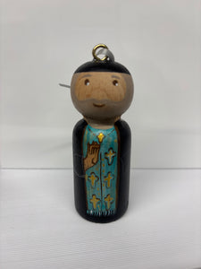 Hand-painted Wooden Figurine: Church Collection (free USA shipping included)