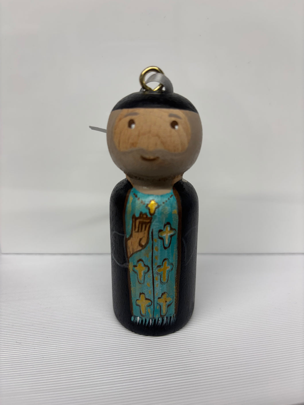 Hand-painted Wooden Figurine: Church Collection (free USA shipping included)