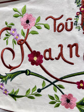 Load image into Gallery viewer, Velvet Wall Hanging with Του Θεού ή Καλημέρα (free USA shipping included)
