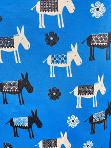 Apron Donkey Design Wipeable Fabric (free USA shipping included)