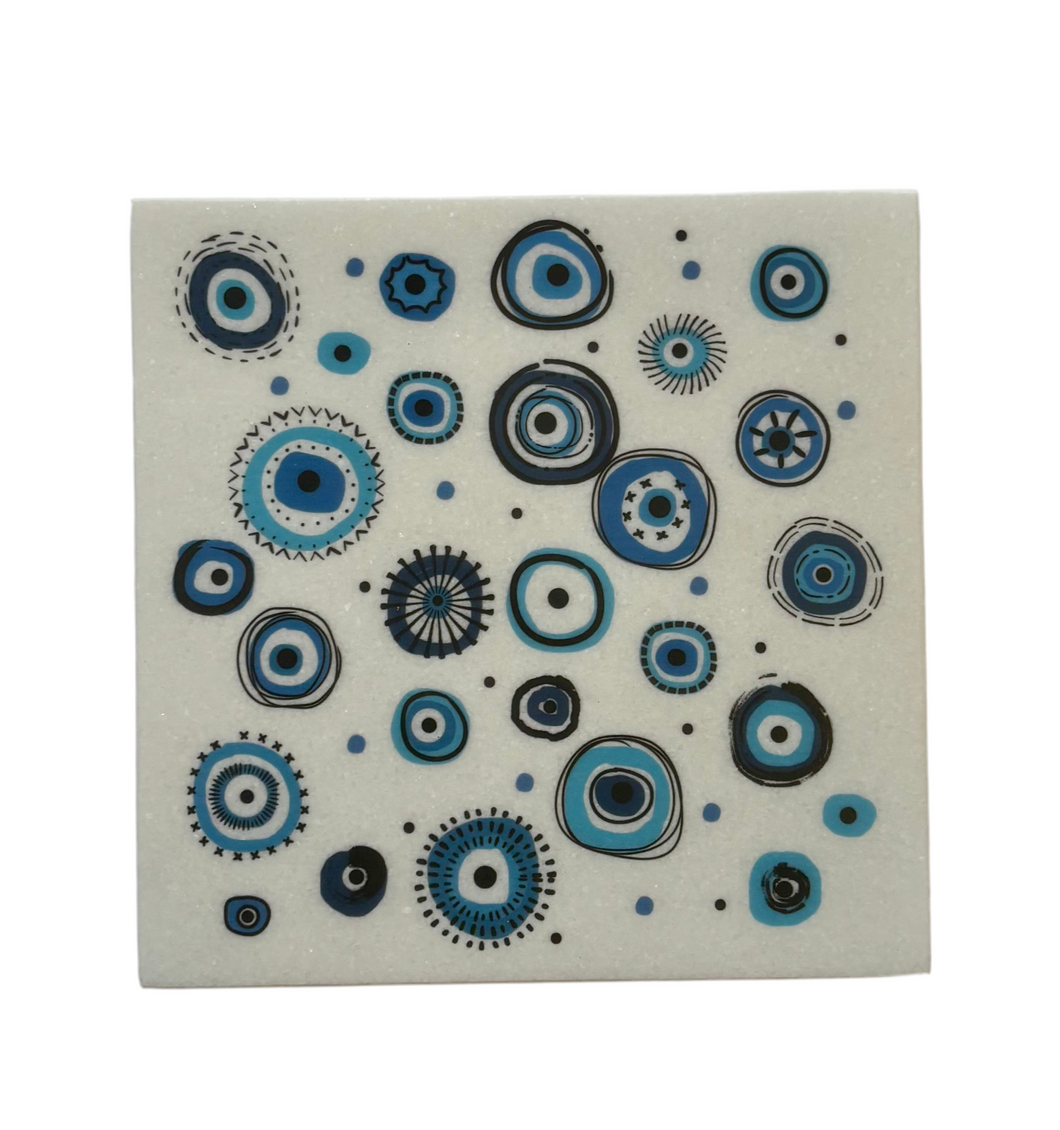 Greek Marble Trivet—Multiple design choices (free USA shipping included)