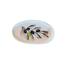 Load image into Gallery viewer, Ceramic Oval Tray Olives Design—Multiple choices (free USA shipping included)
