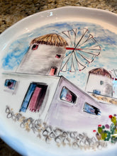 Load image into Gallery viewer, Ceramic 11.5” Round Platter Island Scene—Multiple design choices (free USA shipping included)
