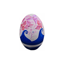 Load image into Gallery viewer, Easter Wooden Egg Bougainvillea and Waves (free USA shipping included)
