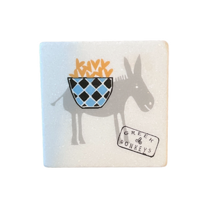Greek Marble Coaster (free USA shipping included)