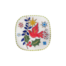 Load image into Gallery viewer, Ceramic Christmas Square Plate—Multiple design choices (free USA shipping included)
