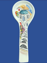 Load image into Gallery viewer, Ceramic Spoon Rest: Greek Island Designs Small

