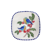Load image into Gallery viewer, Ceramic Christmas Square Plate—Multiple design choices (free USA shipping included)
