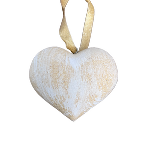 Wooden Painted Heart Ornament Multiple Design Choices—only one of each design (free USA shipping included)