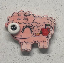 Load image into Gallery viewer, Ceramic Glazed Magnet: Sheep
