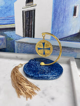 Load image into Gallery viewer, Constantinato Hanging Charm on Stone Base with Tassel (free USA shipping included)
