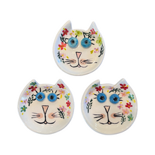 Load image into Gallery viewer, Ceramic Cat Trinket Dish—Multiple design choices (free USA shipping)
