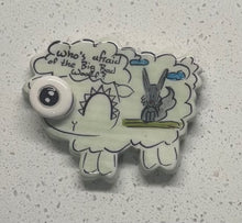 Load image into Gallery viewer, Ceramic Glazed Magnet: Sheep
