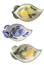 Load image into Gallery viewer, Ceramic “Leaf” Bowl with Lemons Design—Multiple choices (free USA shipping included)

