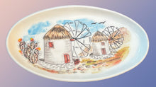 Load image into Gallery viewer, Ceramic 12” Shallow Oval Platter with Island Designs (free USA shipping)
