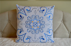 “Evanthia" Pillow Cover (free USA shipping included)