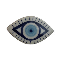 Load image into Gallery viewer, Ceramic Hand Painted Evil Eye Magnet - two designs (free USA shipping included)
