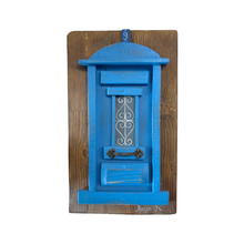 Load image into Gallery viewer, Handmade “Tiny” Wooden Greek Door-multiple color choices  (free USA shipping included)
