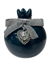 Load image into Gallery viewer, Ceramic Pomegranate: with heart charm (free USA shipping included)
