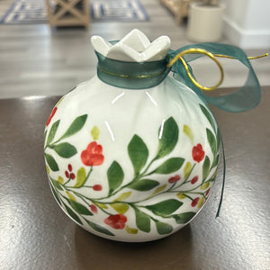 Ceramic Holiday Berry Pomegranate (free USA shipping included)