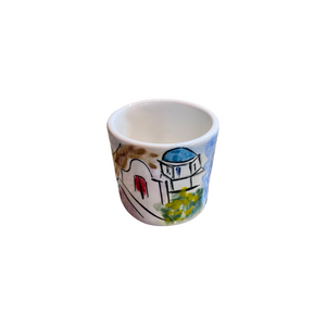 Ceramic Small Cup Island Design (free USA shipping included)