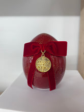 Load image into Gallery viewer, Ceramic Red Egg with Ribbon and Constantinato Coin—only large size left
