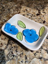 Load image into Gallery viewer, Ceramic Rectangular Dish—Lemons or Blue Flowers Design (free USA shipping included)

