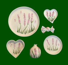 Load image into Gallery viewer, Ceramic Round Platter: Lavender Design

