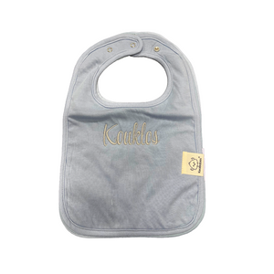 Embroidered Baby Bib “Kouklos” or “Koukla” Design—Multiple color choices (free USA shipping included)