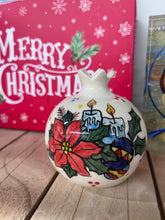 Load image into Gallery viewer, Ceramic Pomegranate with Καλά Χριστούγεννα and Wish (ευχή) (free USA shipping included)
