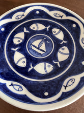 Load image into Gallery viewer, Ceramic 12” Round Fish Platter (free USA shipping included)
