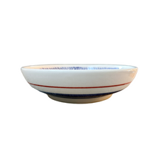 Load image into Gallery viewer, Ceramic 7” Bowl with Red and Blue Florals Design (free USA shipping included)
