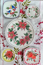 Load image into Gallery viewer, Christmas Holly Branches Embroidered Table Runner (free USA shipping included)
