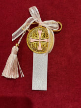 Load image into Gallery viewer, Filakto Pin with Enamel Constantinato Coin and Ribbon—3 color choices (free USA shipping included)
