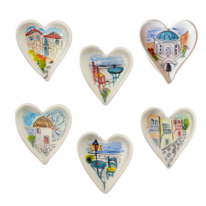 Ceramic Heart Trinket Dish (free USA shipping)