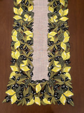 Load image into Gallery viewer, Laser Cut Olives and Lemons Border Table Runner—Multiple choices (free USA shipping included)
