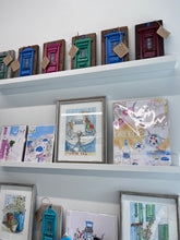 Load image into Gallery viewer, Handmade “Tiny” Wooden Greek Door-multiple color choices  (free USA shipping included)
