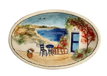 Load image into Gallery viewer, Ceramic Oval Dish: Island Scene

